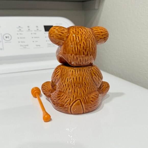 Vintage Teddy Bear Honey Pot Made in Taiwan - Picture 8 of 15
